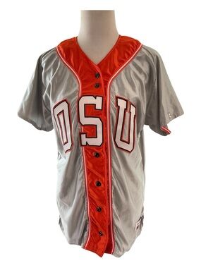 Oklahoma State Cowboy Women’s Sz L Speedline Pro Pak Team Issue Softball Jersey